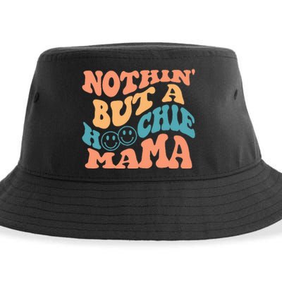 Nothin But A Hoochie Mama Retro Wavy Groovy Vintage Sustainable Bucket Hat