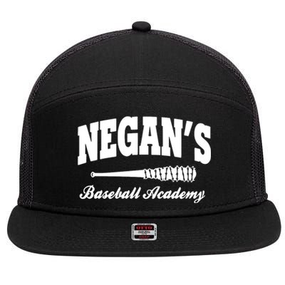 Negans Baseball Academy 7 Panel Mesh Trucker Snapback Hat