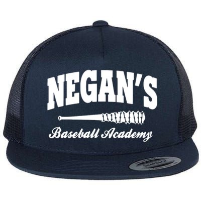 Negans Baseball Academy Flat Bill Trucker Hat