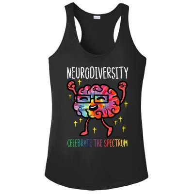 Neurodiversity Brain Autism Awareness Asd Adhd Ladies PosiCharge Competitor Racerback Tank