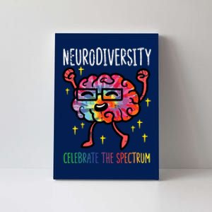 Neurodiversity Brain Autism Awareness Asd Adhd Canvas