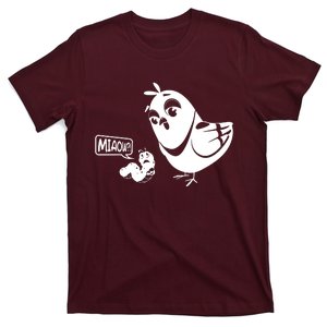 Novelty Bird And Worm T-Shirt