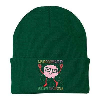 Neurodiversity Brain Autism Awareness Asd Adhd Knit Cap Winter Beanie