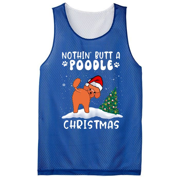 Nothing Butt A Poodle Dog Christmas Funny Xmas Cute Gift Mesh Reversible Basketball Jersey Tank