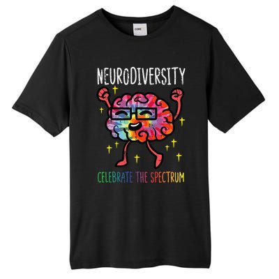 Neurodiversity Brain Autism Awareness Asd Adhd Tall Fusion ChromaSoft Performance T-Shirt