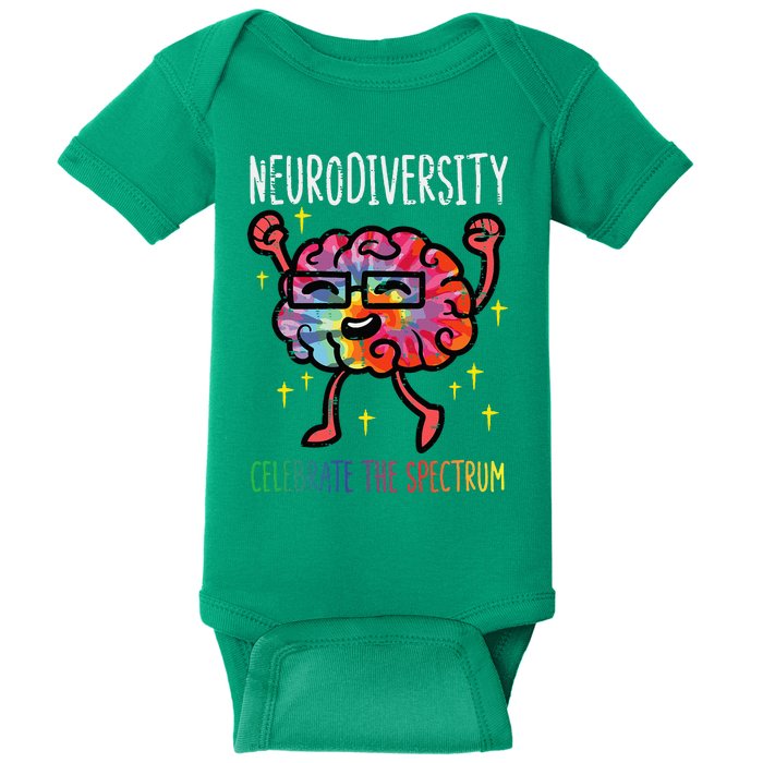 Neurodiversity Brain Autism Awareness Asd Adhd Baby Bodysuit