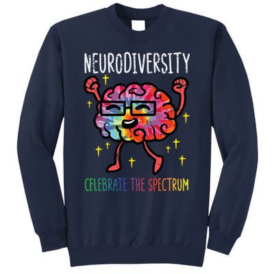 Neurodiversity Brain Autism Awareness Asd Adhd Tall Sweatshirt