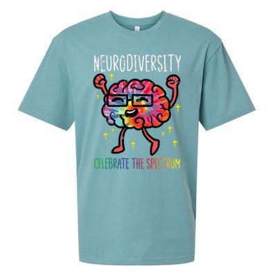 Neurodiversity Brain Autism Awareness Asd Adhd Sueded Cloud Jersey T-Shirt