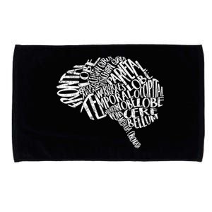 Neurology Brain Anatomy Typography Rn Neuroscience Nurse Neurologist Microfiber Hand Towel