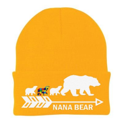 Nana Bear Autism Awareness Autism Nana Tees Knit Cap Winter Beanie