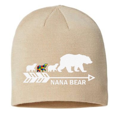 Nana Bear Autism Awareness Autism Nana Tees Sustainable Beanie