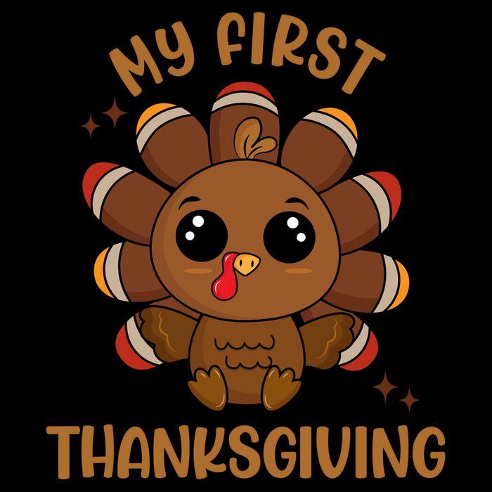 New Born Baby My First Thanksgiving Cute Drawstring Bag
