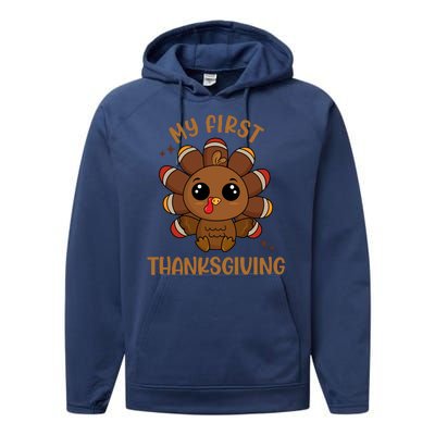 New Born Baby My First Thanksgiving Cute Performance Fleece Hoodie