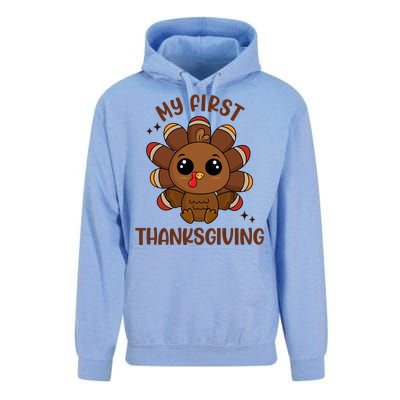 New Born Baby My First Thanksgiving Cute Unisex Surf Hoodie