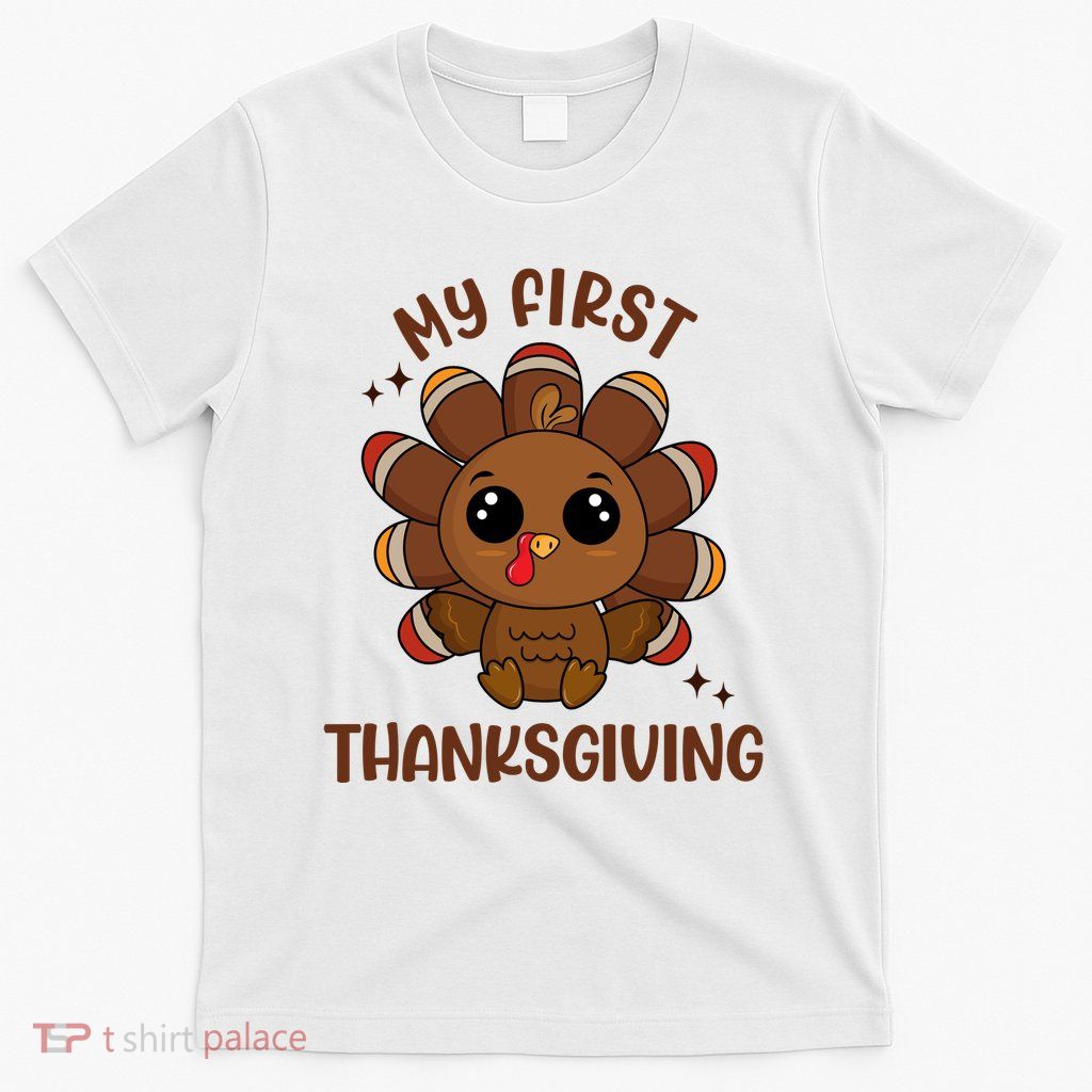 New Born Baby My First Thanksgiving Cute T-Shirt