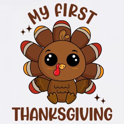 New Born Baby My First Thanksgiving Cute T-Shirt