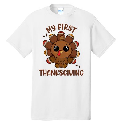 New Born Baby My First Thanksgiving Cute Tall T-Shirt