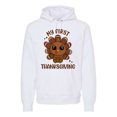 New Born Baby My First Thanksgiving Cute Premium Hoodie