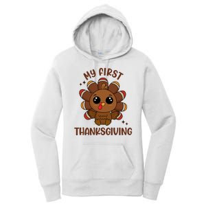 New Born Baby My First Thanksgiving Cute Women's Pullover Hoodie