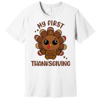 New Born Baby My First Thanksgiving Cute Premium T-Shirt