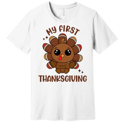 New Born Baby My First Thanksgiving Cute Premium T-Shirt