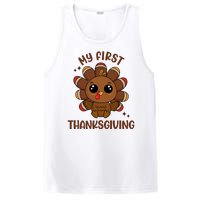 New Born Baby My First Thanksgiving Cute PosiCharge Competitor Tank