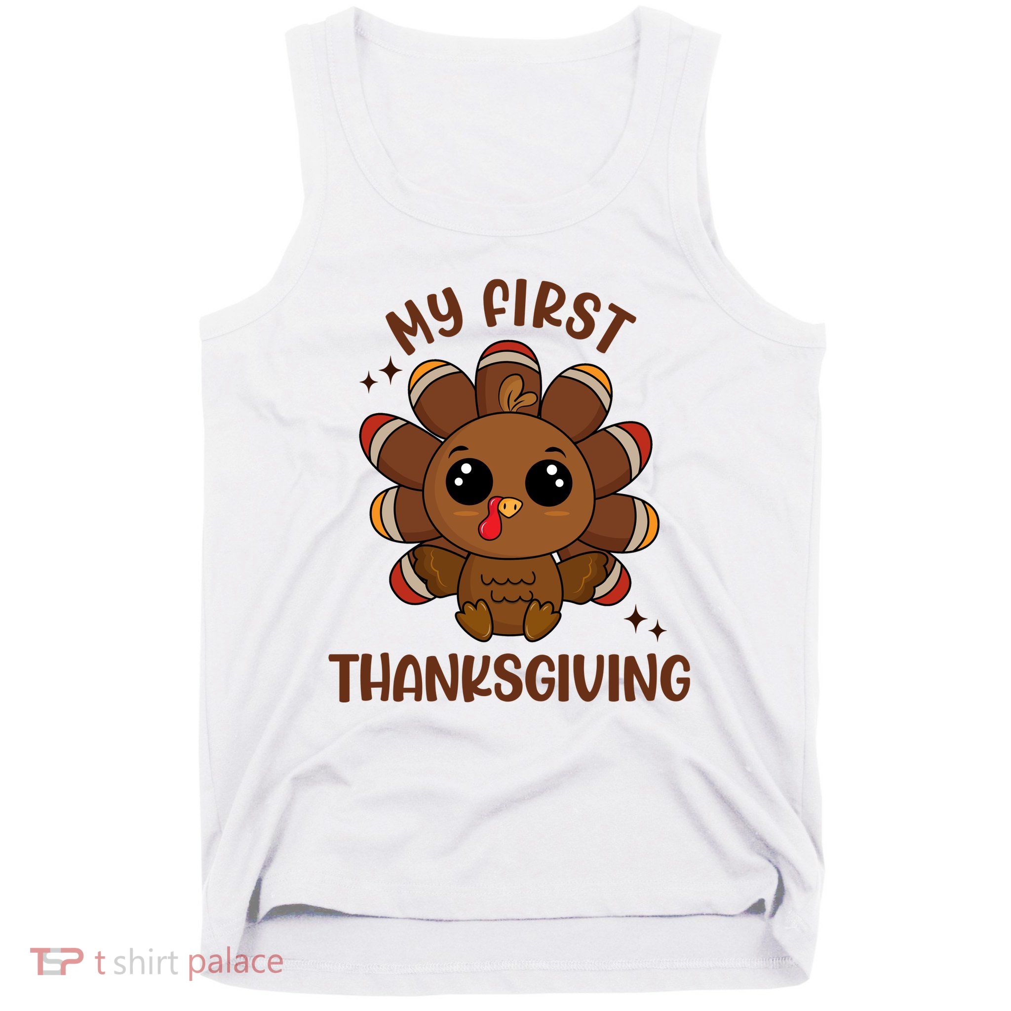 New Born Baby My First Thanksgiving Cute Tank Top