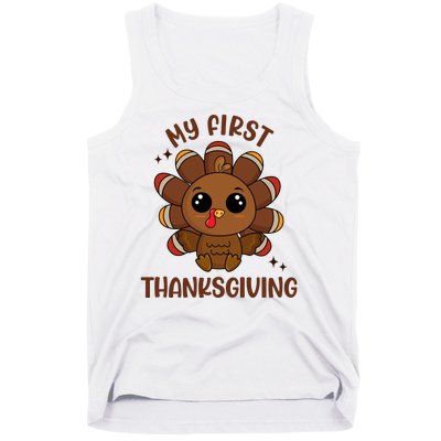 New Born Baby My First Thanksgiving Cute Tank Top