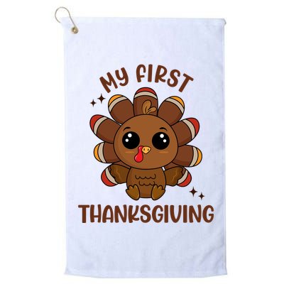 New Born Baby My First Thanksgiving Cute Golf Towel