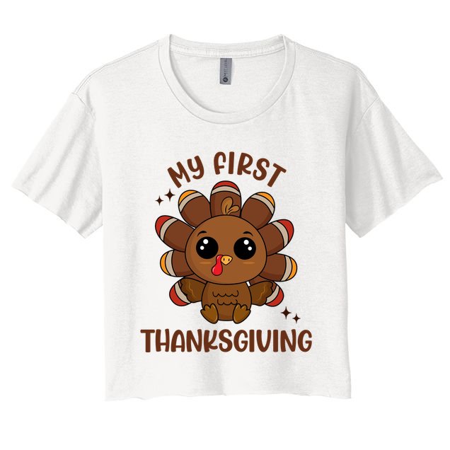 New Born Baby My First Thanksgiving Cute Crop Top