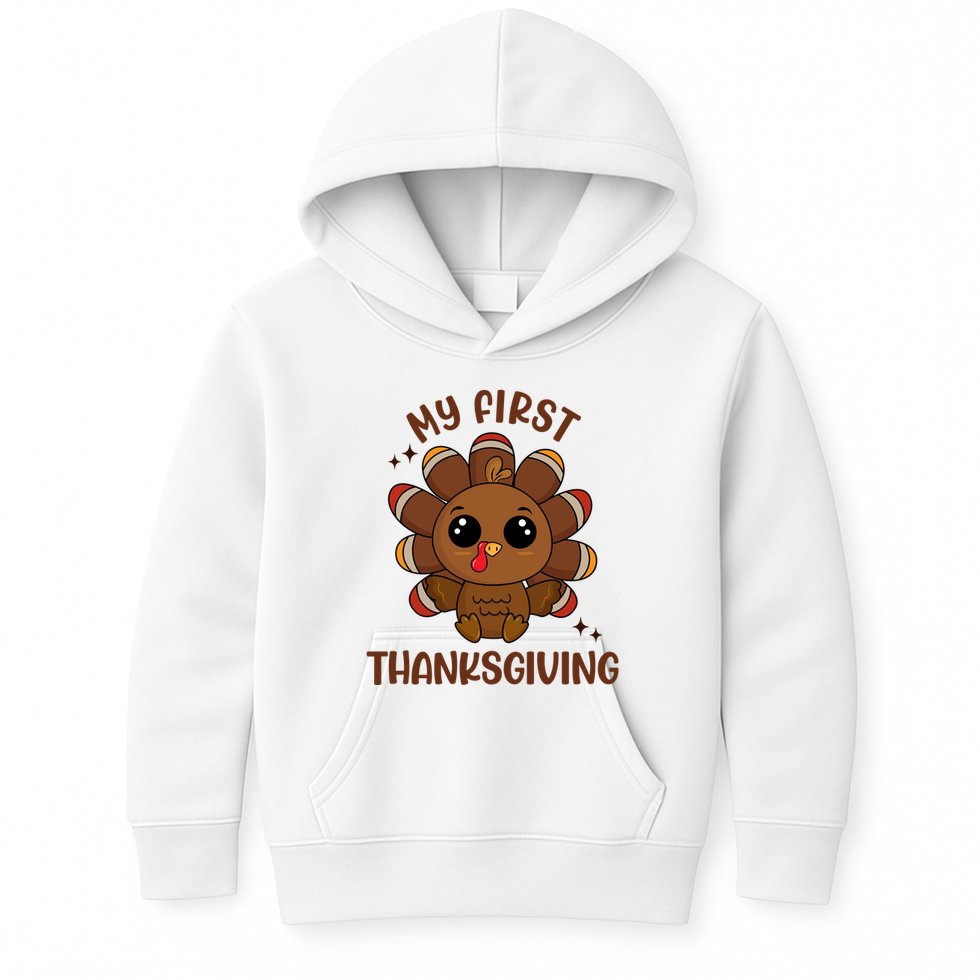 New Born Baby My First Thanksgiving Cute Kids Hoodie