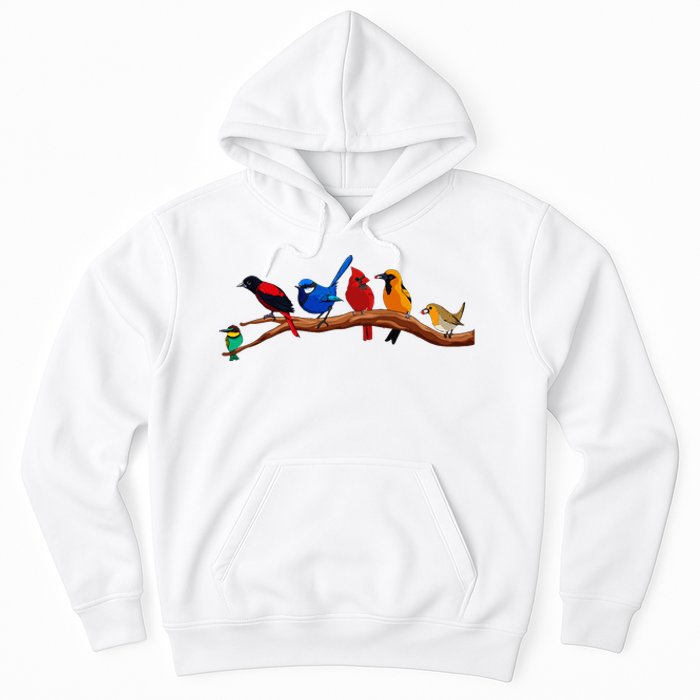 Nerd Birdwatcher Bird Watching Hoodie