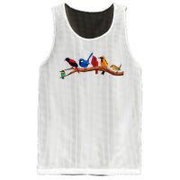 Nerd Birdwatcher Bird Watching Mesh Reversible Basketball Jersey Tank