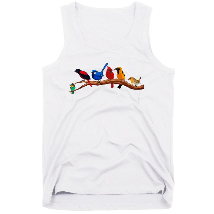 Nerd Birdwatcher Bird Watching Tank Top