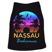 Nassau Bahamas Beach Trip Souvenir Sunset Vintage Graphic Doggie Tank