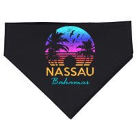 Nassau Bahamas Beach Trip Souvenir Sunset Vintage Graphic USA-Made Doggie Bandana