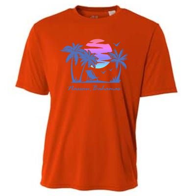 Nassau Bahamas Beach Vacation Spring Break Honeymoon Retro Funny Gift Cooling Performance Crew T-Shirt