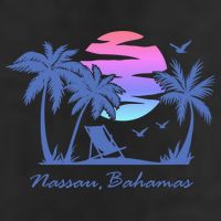 Nassau Bahamas Beach Vacation Spring Break Honeymoon Retro Funny Gift 7 Panel Mesh Trucker Snapback Hat