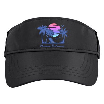 Nassau Bahamas Beach Vacation Spring Break Honeymoon Retro Funny Gift Adult Drive Performance Visor