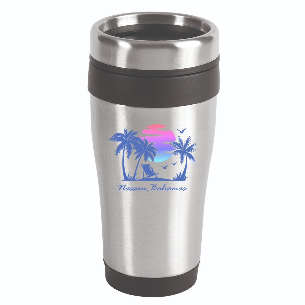 Nassau Bahamas Beach Vacation Spring Break Honeymoon Retro Funny Gift 16oz Travel Tumbler