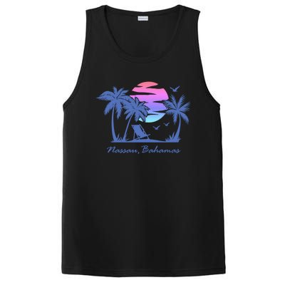 Nassau Bahamas Beach Vacation Spring Break Honeymoon Retro Funny Gift PosiCharge Competitor Tank