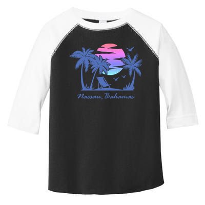 Nassau Bahamas Beach Vacation Spring Break Honeymoon Retro Funny Gift Toddler Fine Jersey T-Shirt