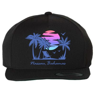 Nassau Bahamas Beach Vacation Spring Break Honeymoon Retro Funny Gift Wool Snapback Cap