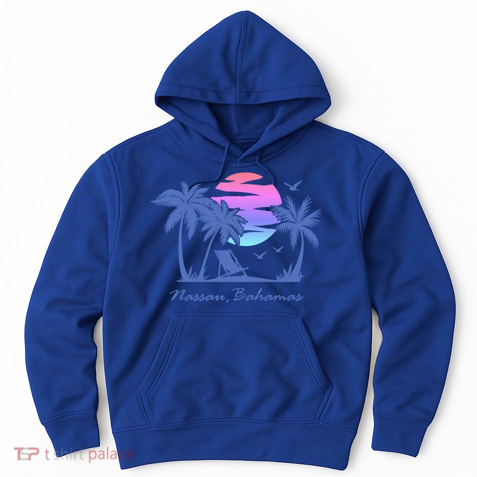 Nassau Bahamas Beach Vacation Spring Break Honeymoon Retro Funny Gift Hoodie