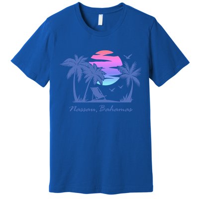Nassau Bahamas Beach Vacation Spring Break Honeymoon Retro Funny Gift Premium T-Shirt