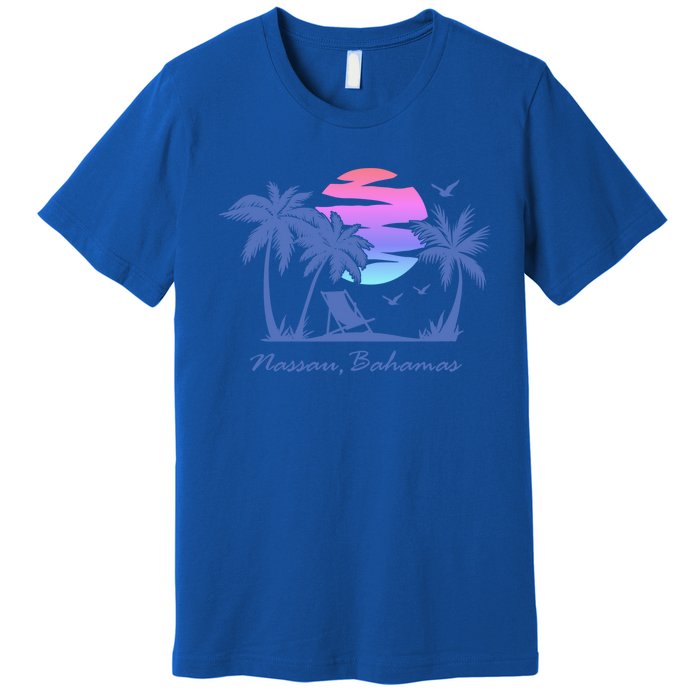 Nassau Bahamas Beach Vacation Spring Break Honeymoon Retro Funny Gift Premium T-Shirt