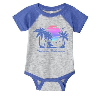 Nassau Bahamas Beach Vacation Spring Break Honeymoon Retro Funny Gift Infant Baby Jersey Bodysuit