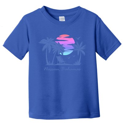 Nassau Bahamas Beach Vacation Spring Break Honeymoon Retro Funny Gift Toddler T-Shirt