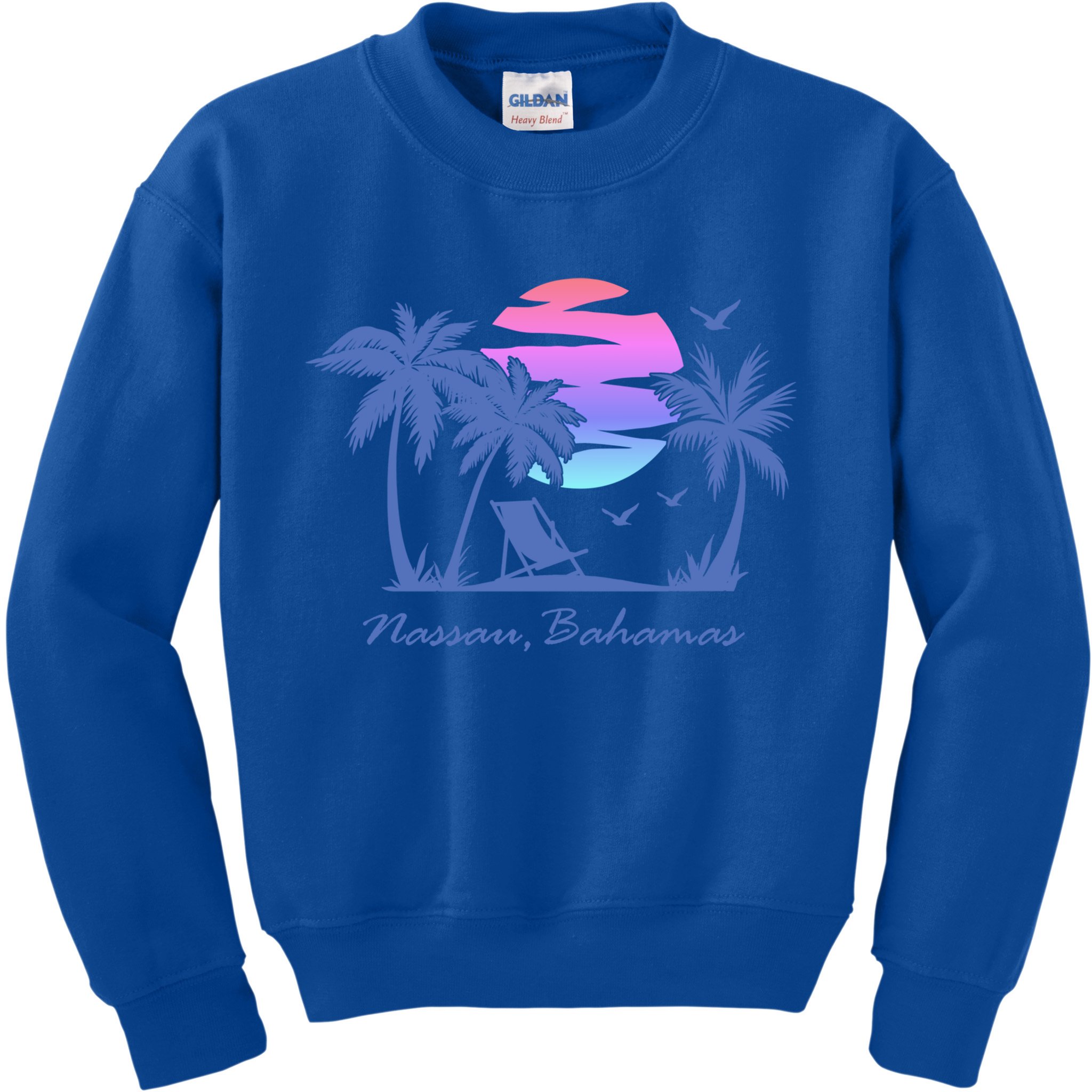 Nassau Bahamas Beach Vacation Spring Break Honeymoon Retro Funny Gift Kids Sweatshirt