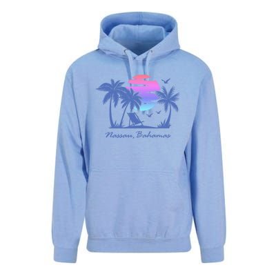 Nassau Bahamas Beach Vacation Spring Break Honeymoon Retro Funny Gift Unisex Surf Hoodie